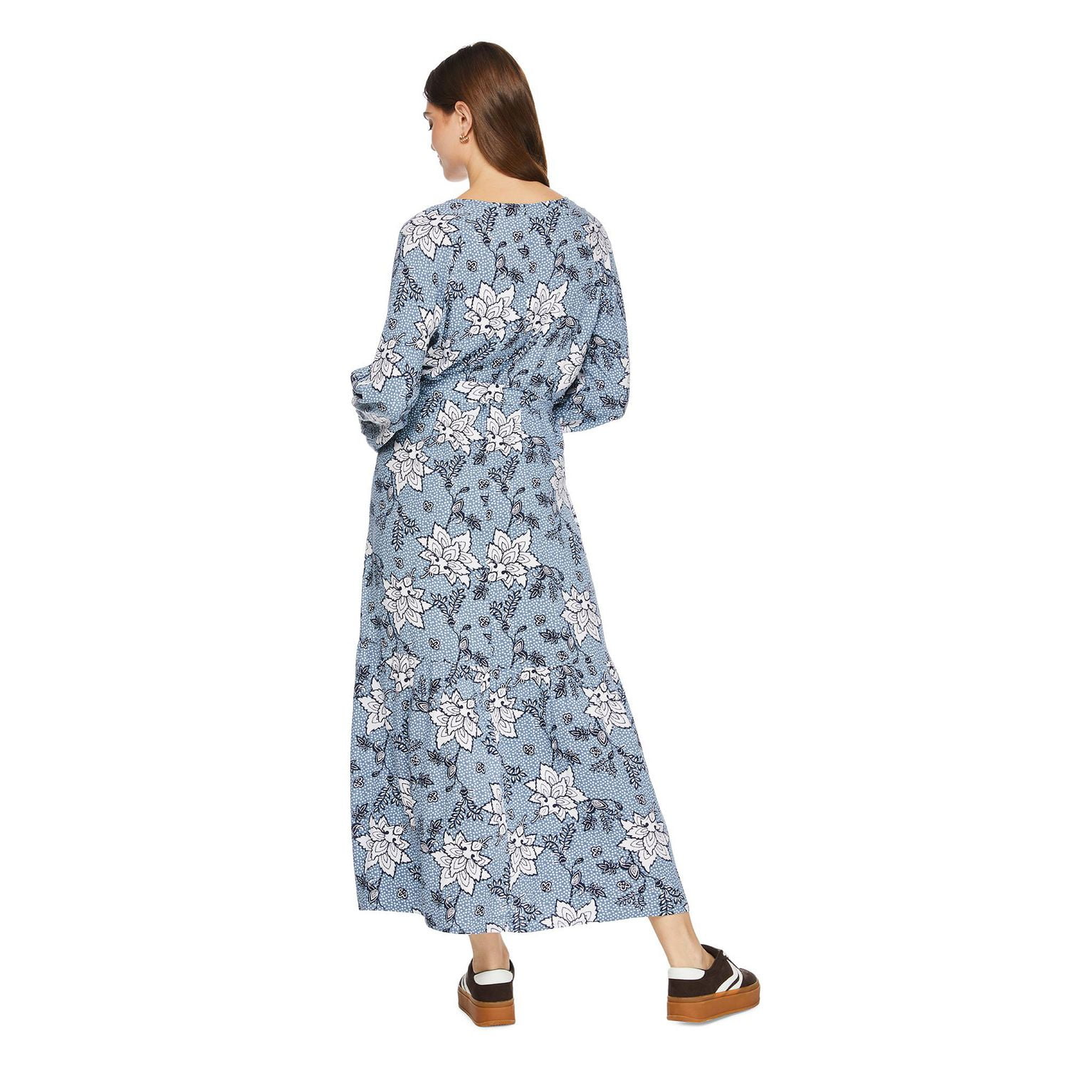 Robe longue à volants George pour femmes Tailles TP–TTG
