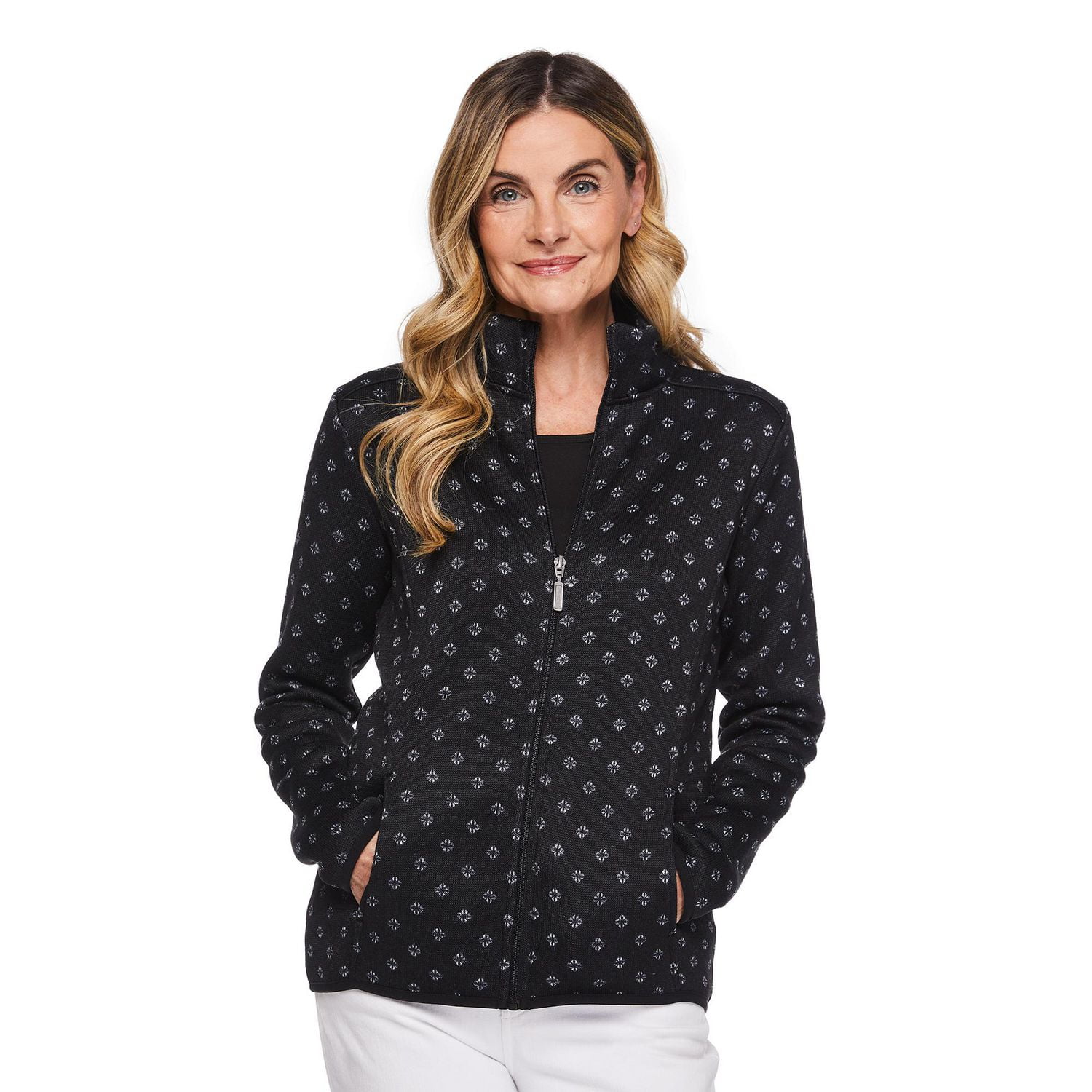 Manteau zippé sur la longueur Iyla pour femmes Tailles P-TTG