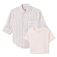 thumbnail image 1 of Ensemble 2 pièces avec chemise tissée George pour filles, 1 of 2