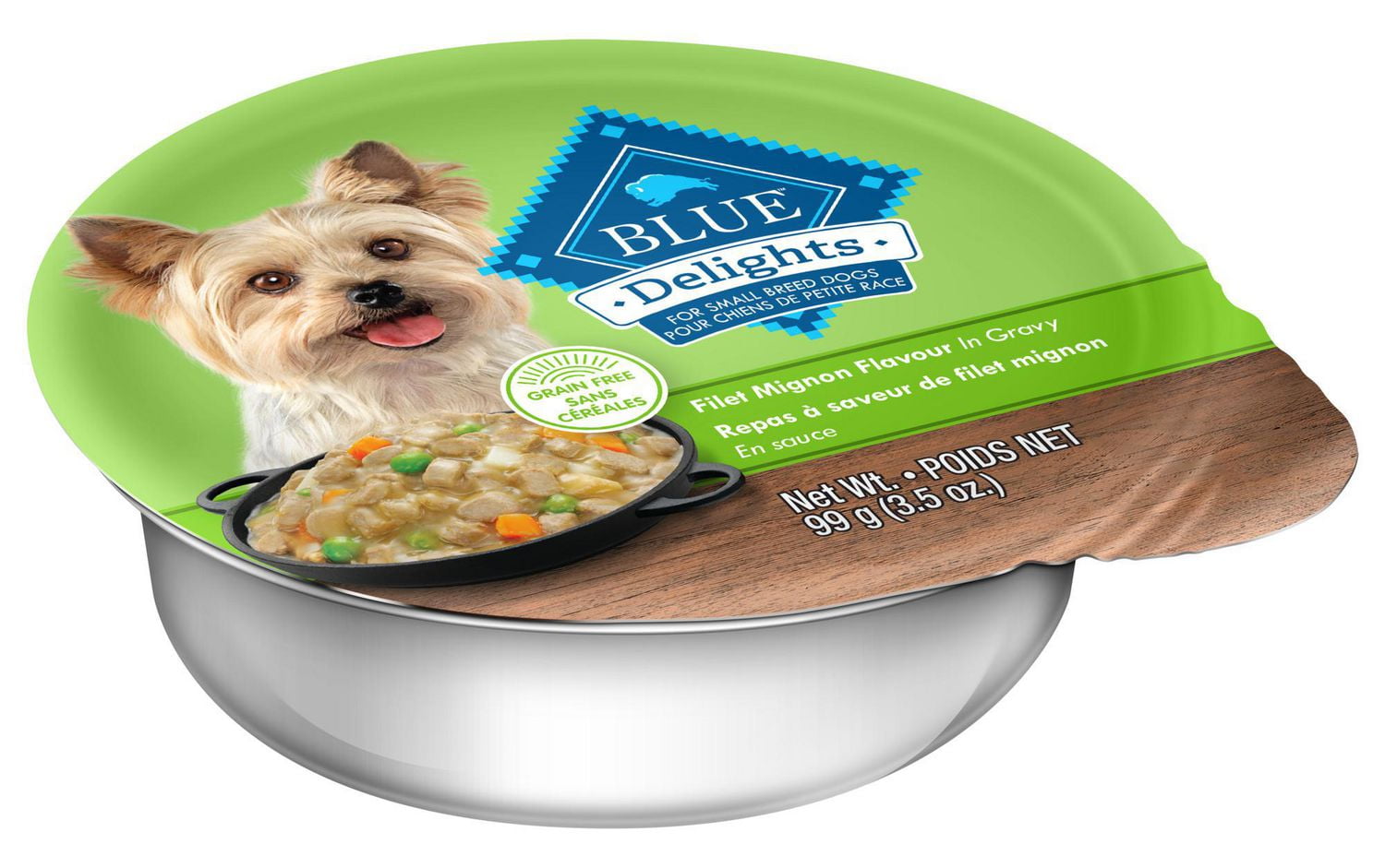 BLUE Delights Filet Mignon in Gravy Wet Dog Food 99g Walmart