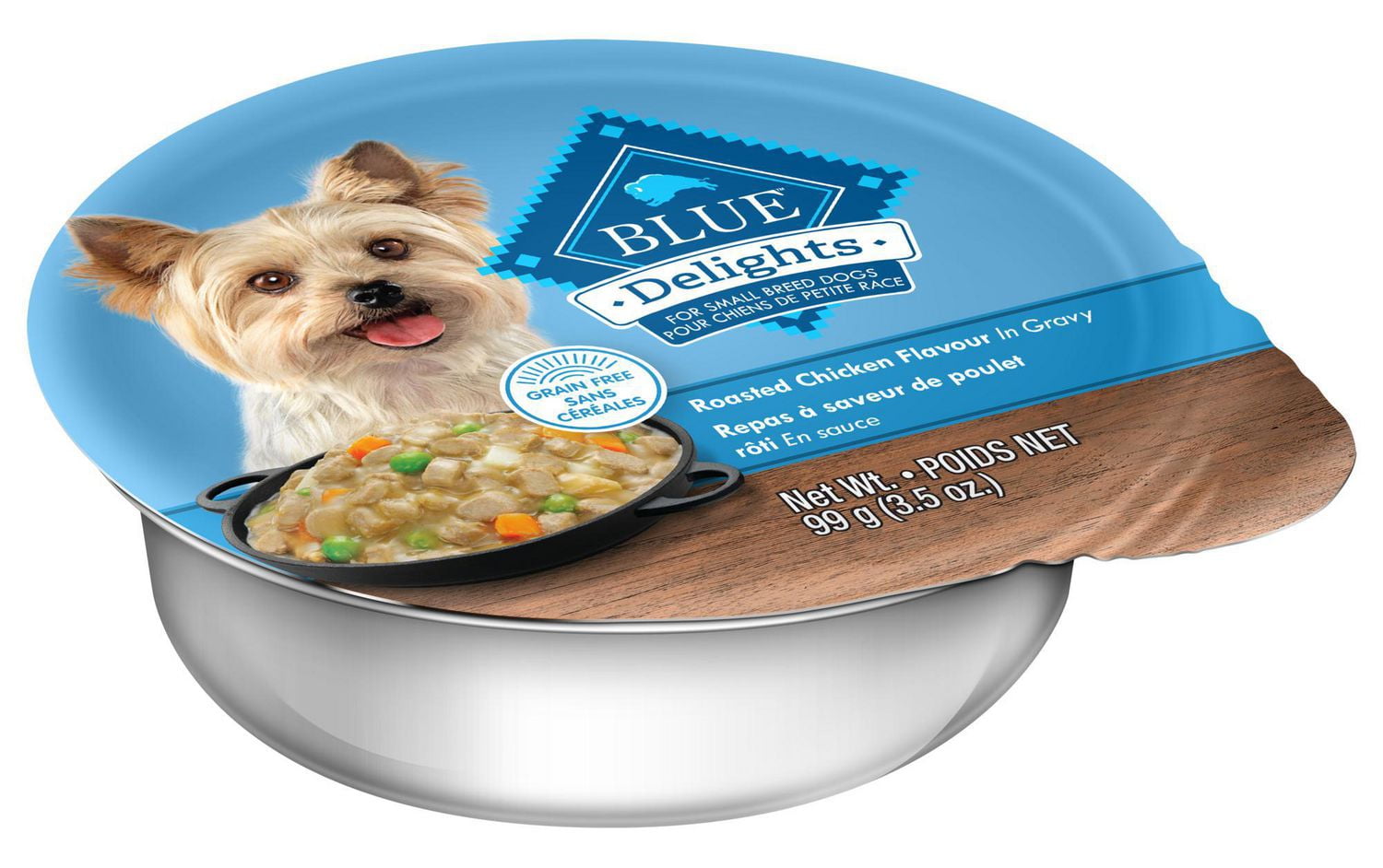 BLUE Delights Roasted Chicken in Gravy Wet Dog Food 99g