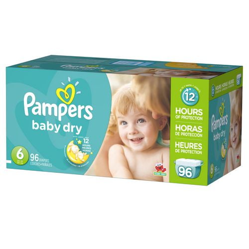 Pampers Couches Baby Dry format géant