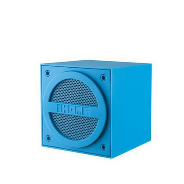 iHome iBT16LC Bluetooth Mini Cube haut-parleur bleu