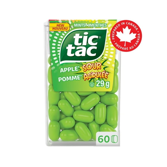 Menthes Tic Tac, pomme acidule,