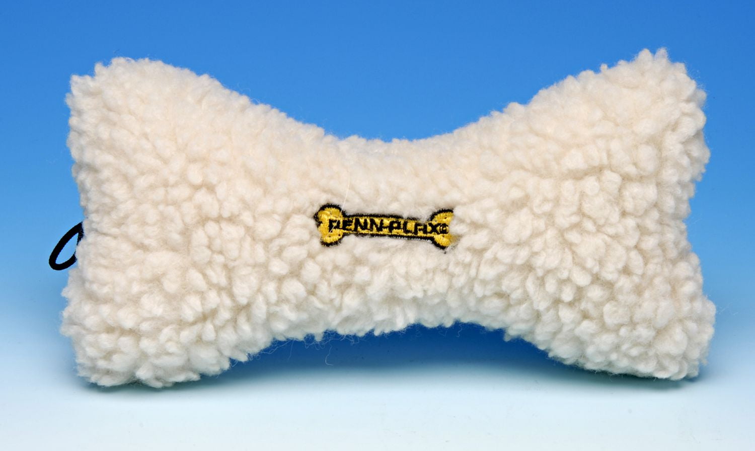 Penn Plax Dog Pet Toy Squeaky Comfy Fleece 9 Inch Bone Soft White