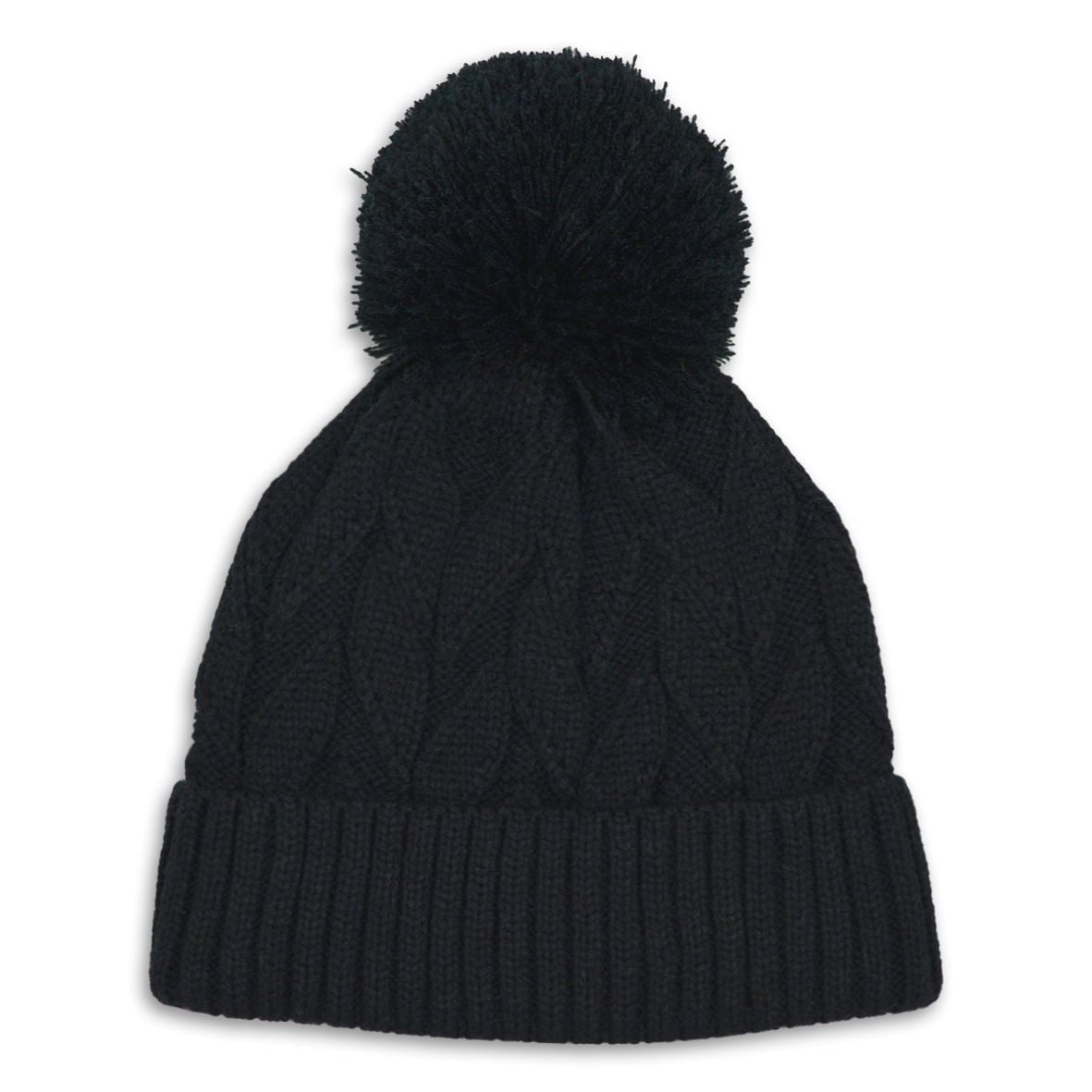 Tuque en tricot avec bord rabattable et pompon pour filles 7-14 Ans HP G CHAPEAU