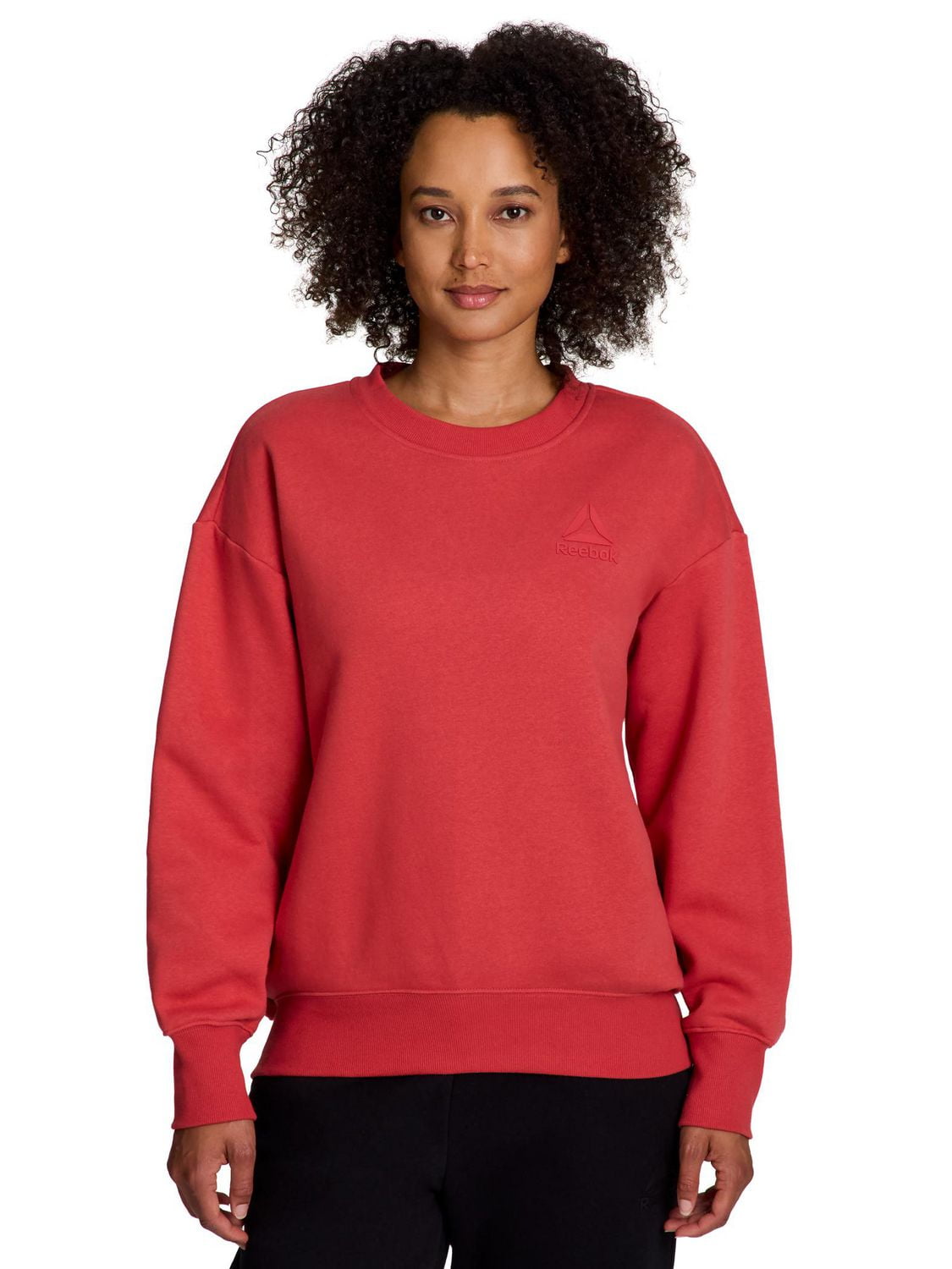 Reebok sweat à capuche ras du cou surdimensionné Weekender pour femme Tailles XS-2XL
