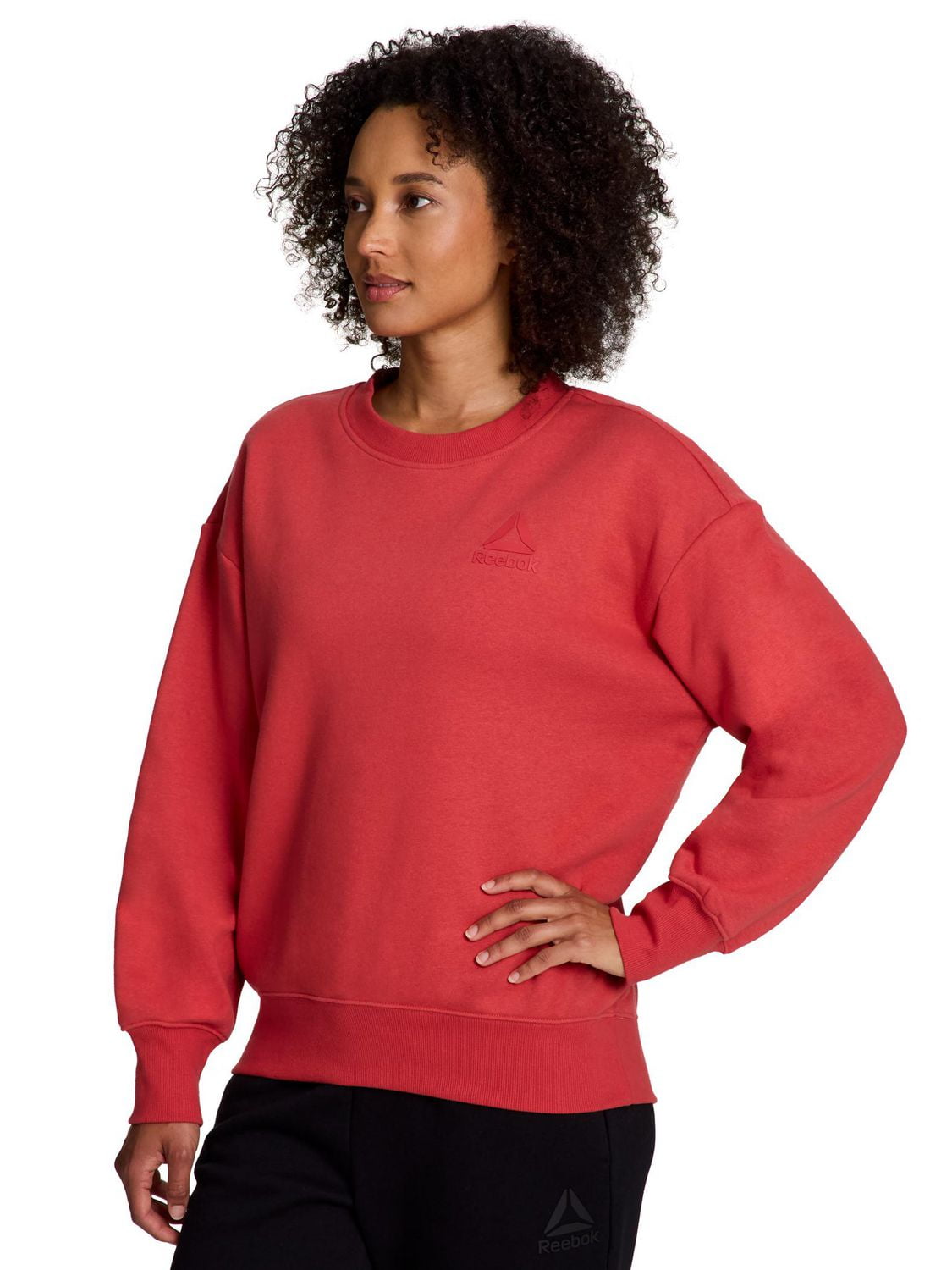 Reebok sweat à capuche ras du cou surdimensionné Weekender pour femme Tailles XS-2XL