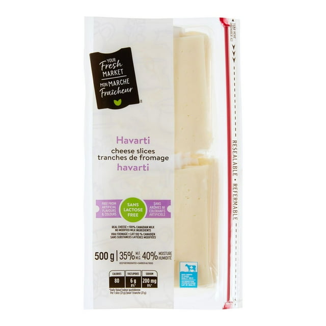 Your Fresh Market Havarti Cheese Slices