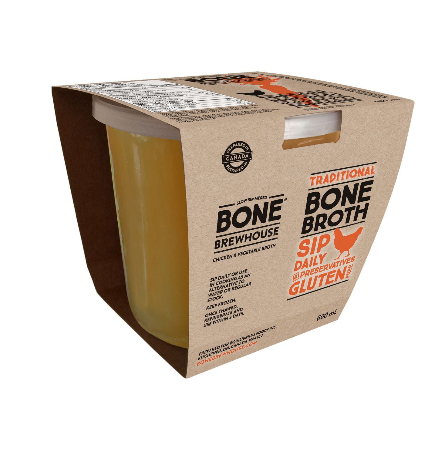 Bone Brewhouse Traditional Bone Broth Chicken Vege Walmart Canada