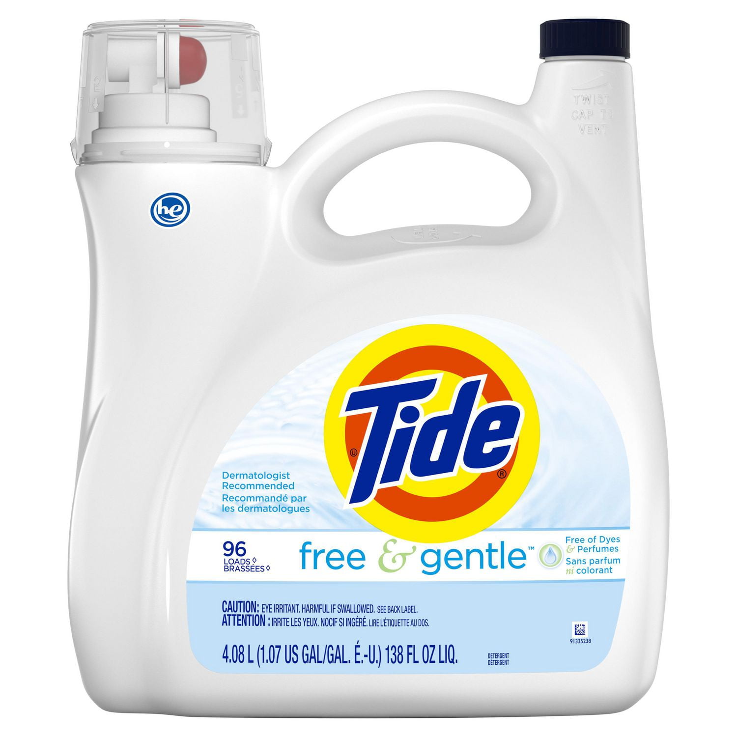 tide free and gentle laundry detergent walmart