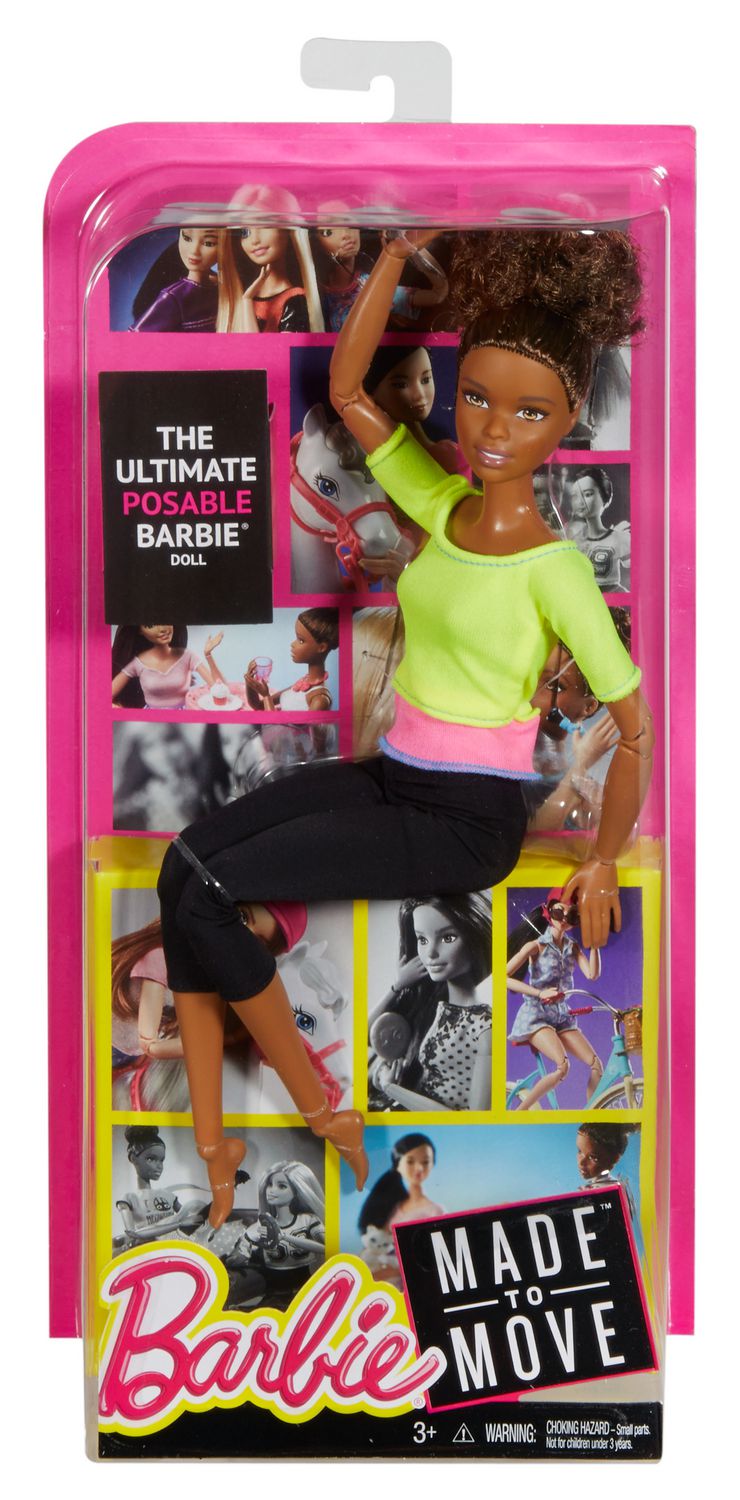 Yellow top made hot sale to move barbie