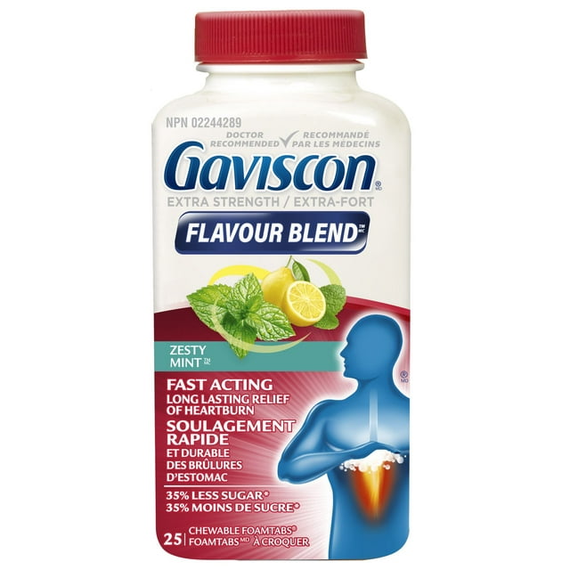 Gaviscon Extra Strength Zesty Mint 25ct
