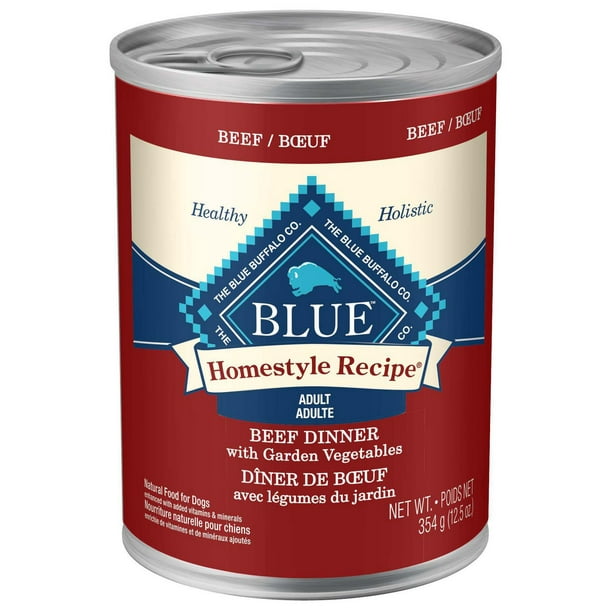 BLUE Homestyle Recipe Dîner de boeuf pour chiens 354g