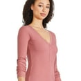 thumbnail image 2 of George Women's Long Sleeve Henley, 2 of 6