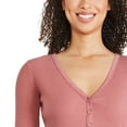 thumbnail image 4 of George Women's Long Sleeve Henley, 4 of 6