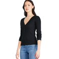 thumbnail image 2 of George Women's Long Sleeve Henley, 2 of 6