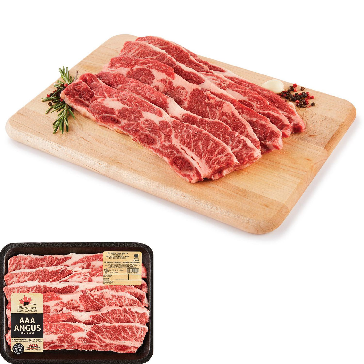 Beef Braising Chuck Short Rib Cut From Canada AAA Walmart Canada