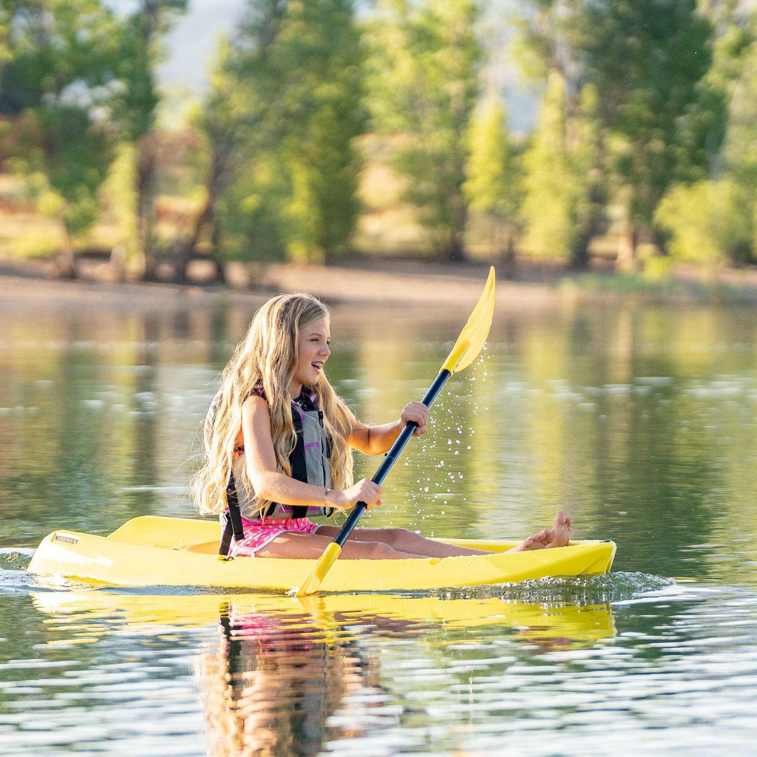 LIFETIME Wave 72 Youth Kayak with Paddle, Green