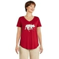 thumbnail image 1 of George Women's V-Neckline Pajama Tee, 1 of 6