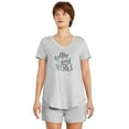 thumbnail image 1 of George Women's V-Neckline Pajama Tee, 1 of 6