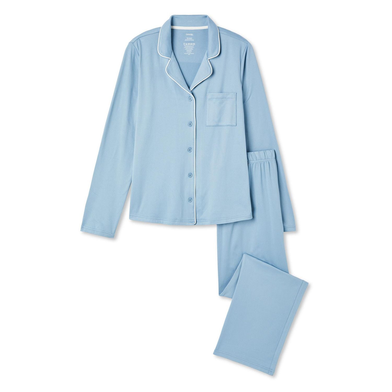 George Women's Notch Collar Pajama 2-Piece Set