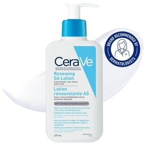 CeraVe SA Lotion, Lotion corporelle acide salicylique avec des céramides pour la peau rugueuse et bouillante, 237mL