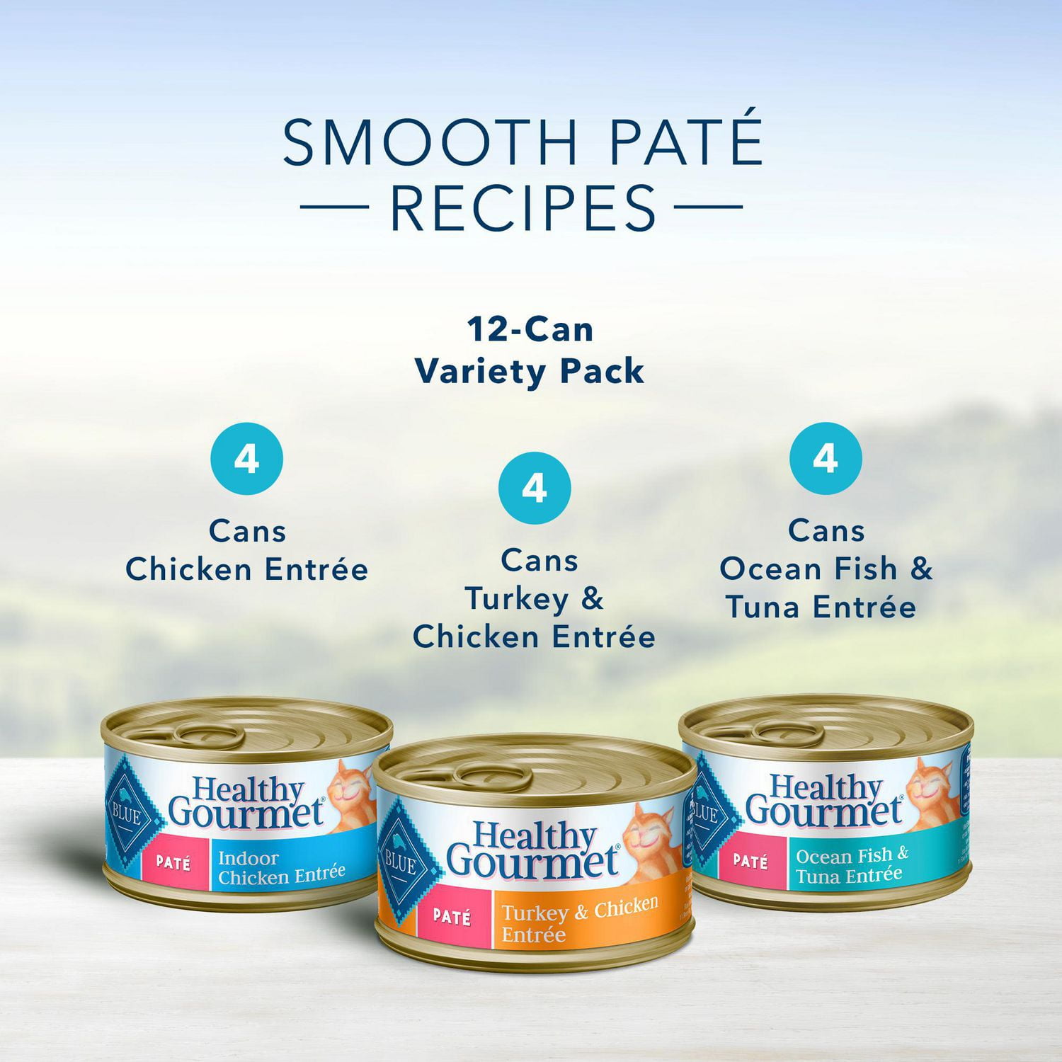 BLUE Healthy Gourmet Pat Wet Cat Food Variety Pack Walmart.ca