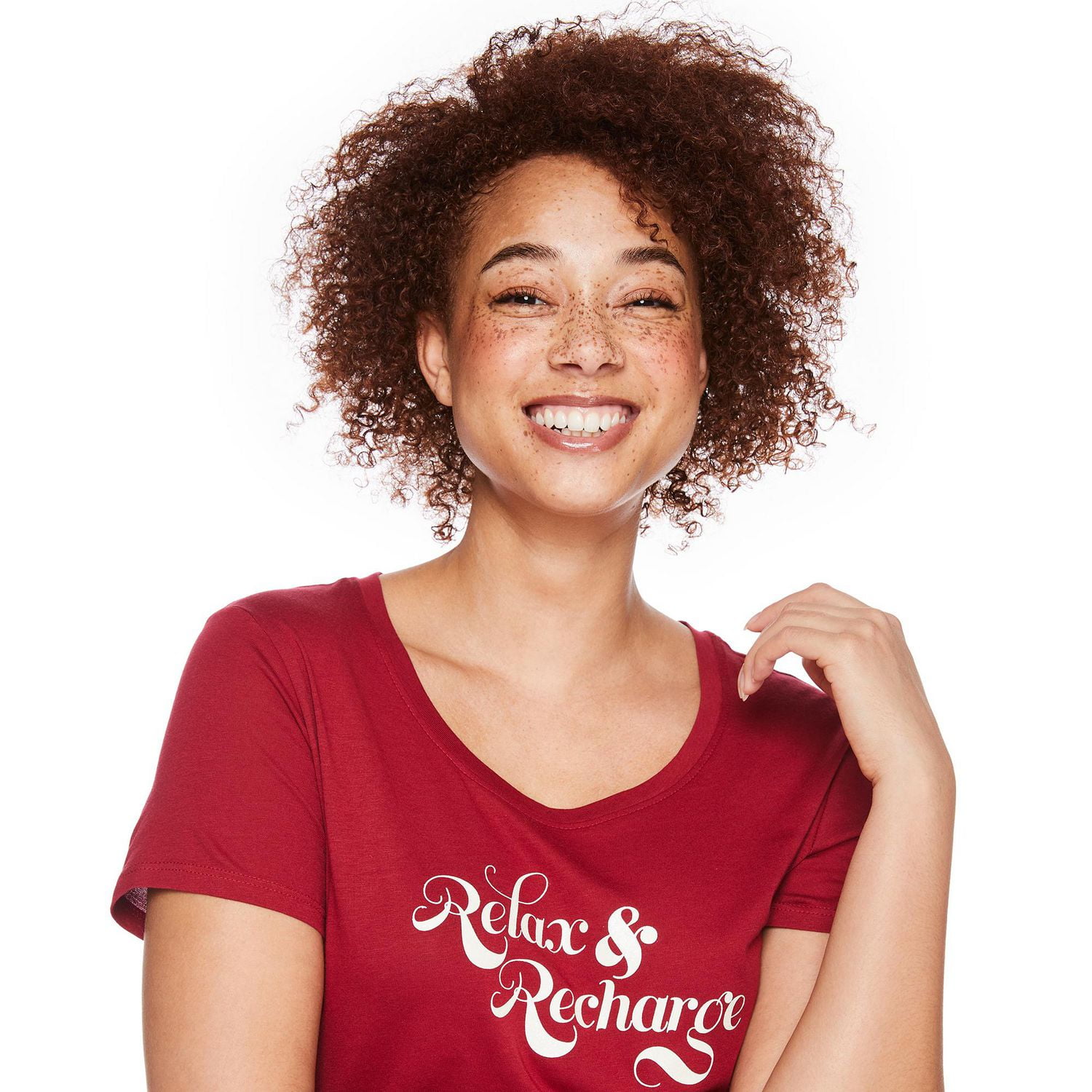 T-shirt de nuit à encolure dégagée George pour femmes