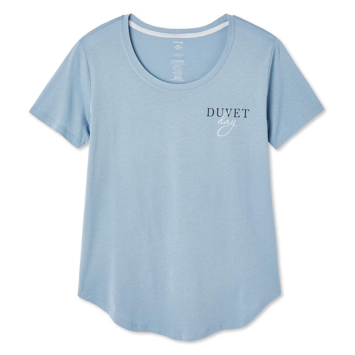 T-shirt de nuit à encolure dégagée George pour femmes