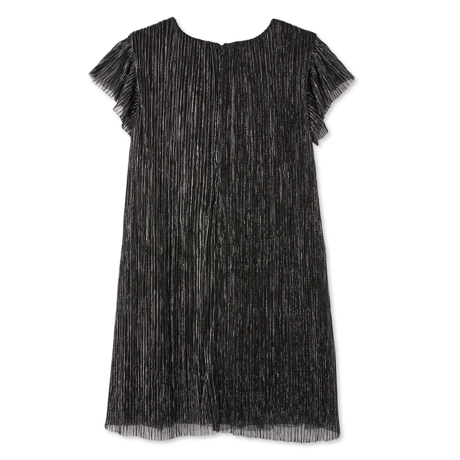 George Girls' Pleated Metallic Dress