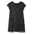 thumbnail image 2 of George Girls' Pleated Metallic Dress, 2 of 2