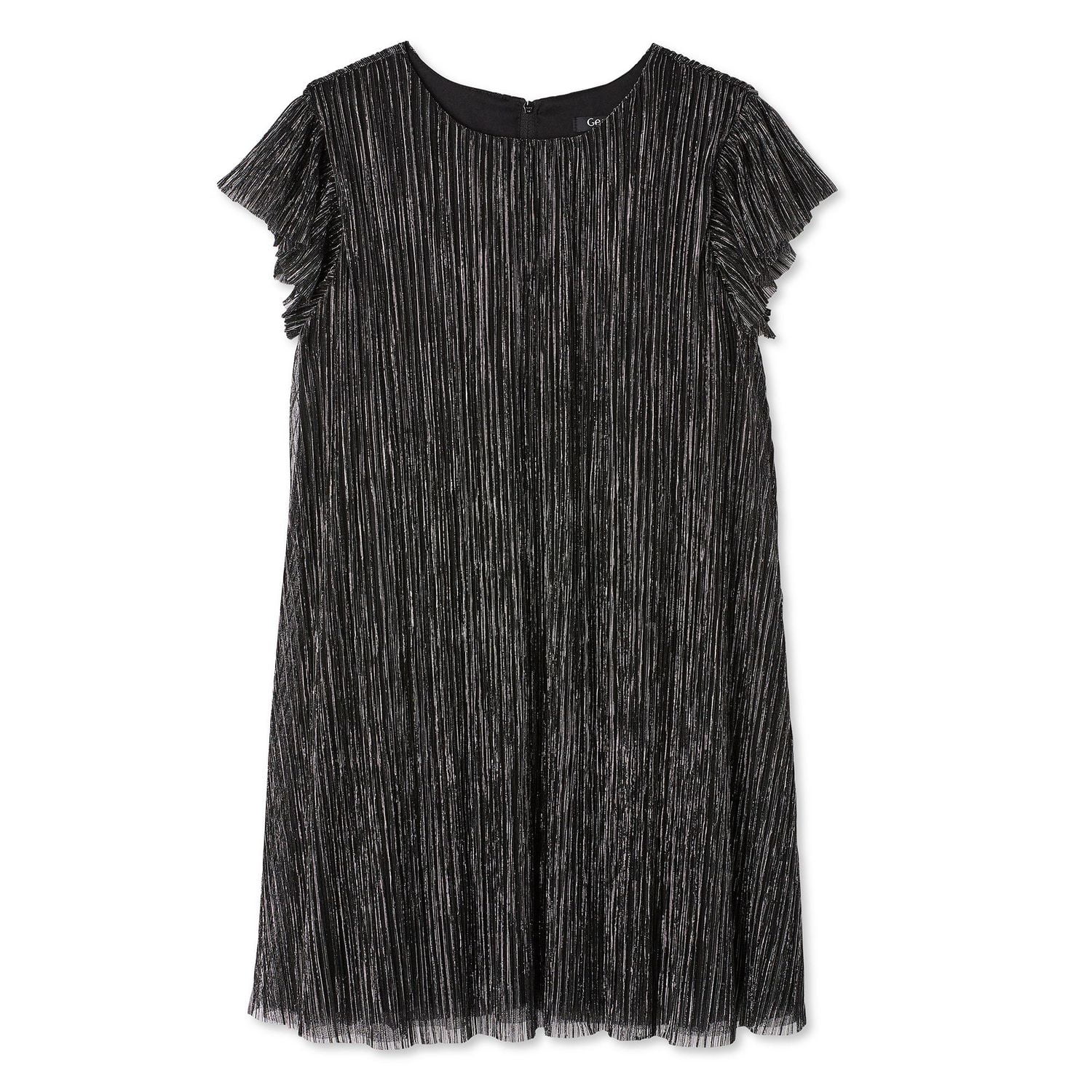 George Girls' Pleated Metallic Dress