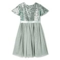 thumbnail image 2 of George Girls' Sequin Mesh Dress, 2 of 2