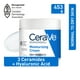 CeraVe Moisturizing Cream Hydratant quotidien pour le visage et le corps pour la peau sèche avec de l'acide hyaluronique et 3 céramides | Sans parfum Crème hydratante 453g – image 1 sur 8