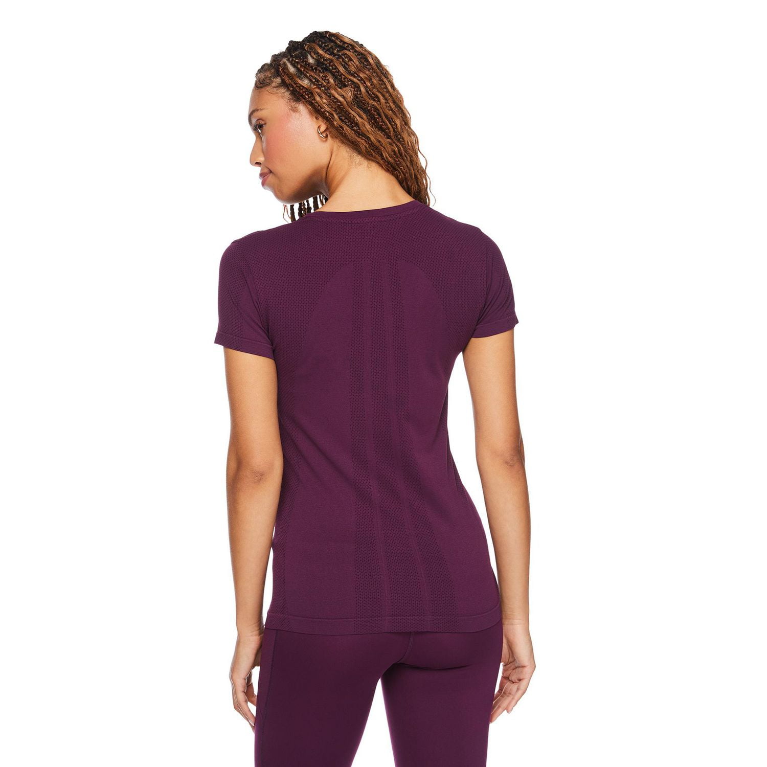 T-shirt sans couture à manches courtes Athletic Works pour femmes