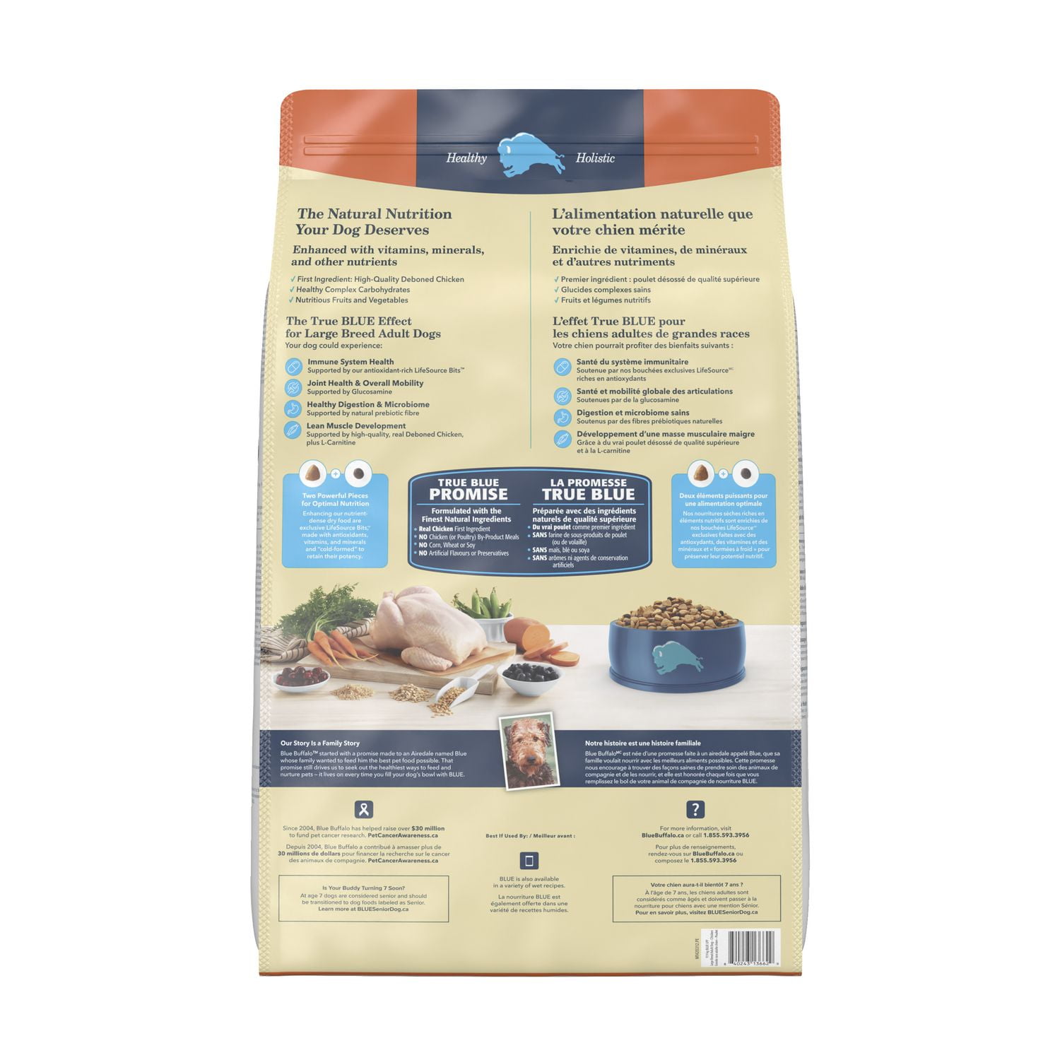 Blue Buffalo Large Breed Adult Chicken and Brown Rice Dry Dog Food