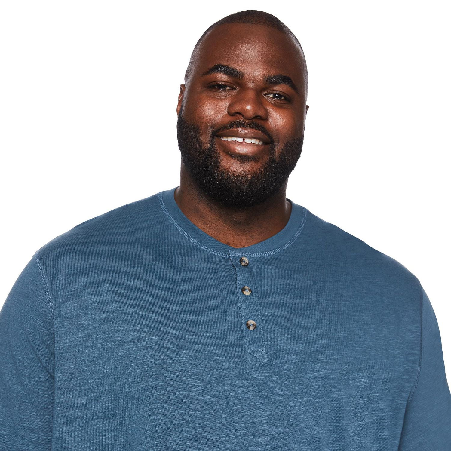 T-shirt henley à manches longues George Plus pour hommes