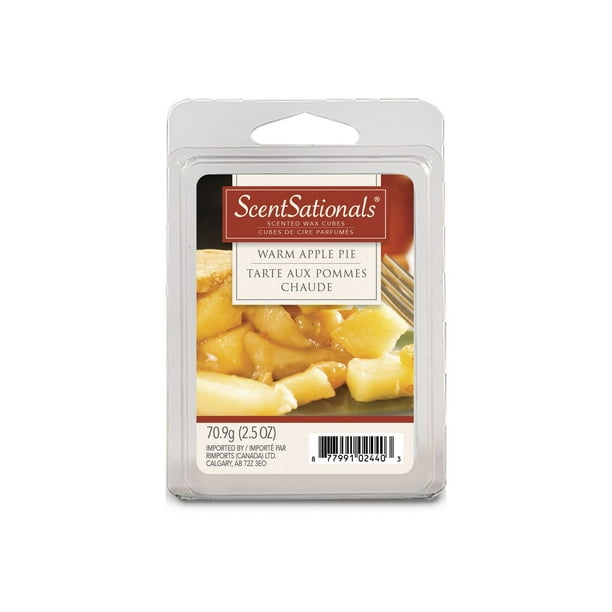Cubes de cire parfumée ScentSationals - Tarte aux Pommes Chaude 2,5 fois (70,9 g)