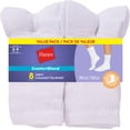 thumbnail image 1 of Hanes Women's 8 Pack Cushion Crew Socks, 1 of 1