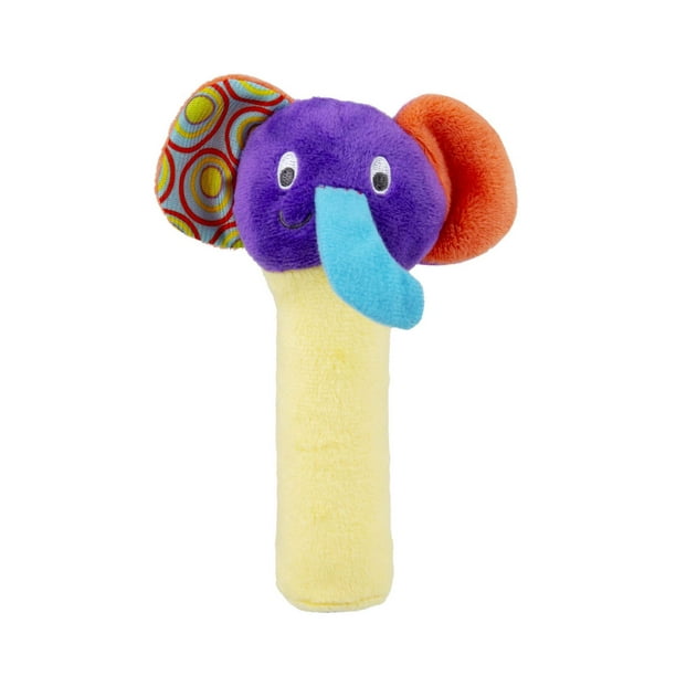 Squeak and Play Rattle Stick (Elephant) - Walmart.ca