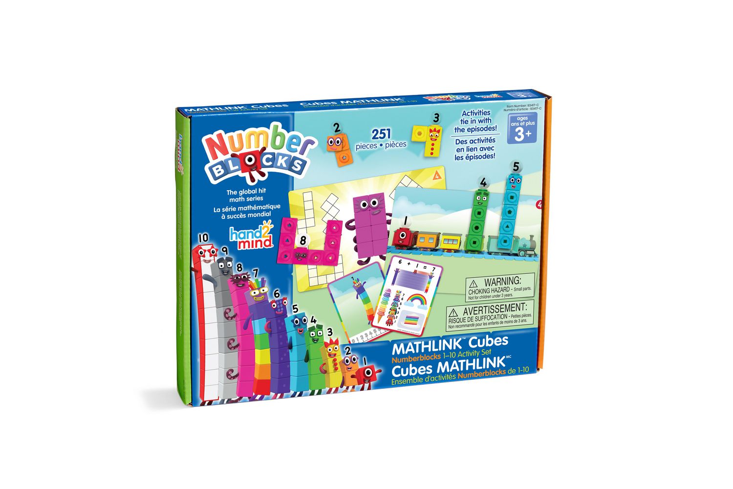 Learning Resources MathLink Cubes Numberblocks 1-10 Activity Set, From the  hit show Numberblocks