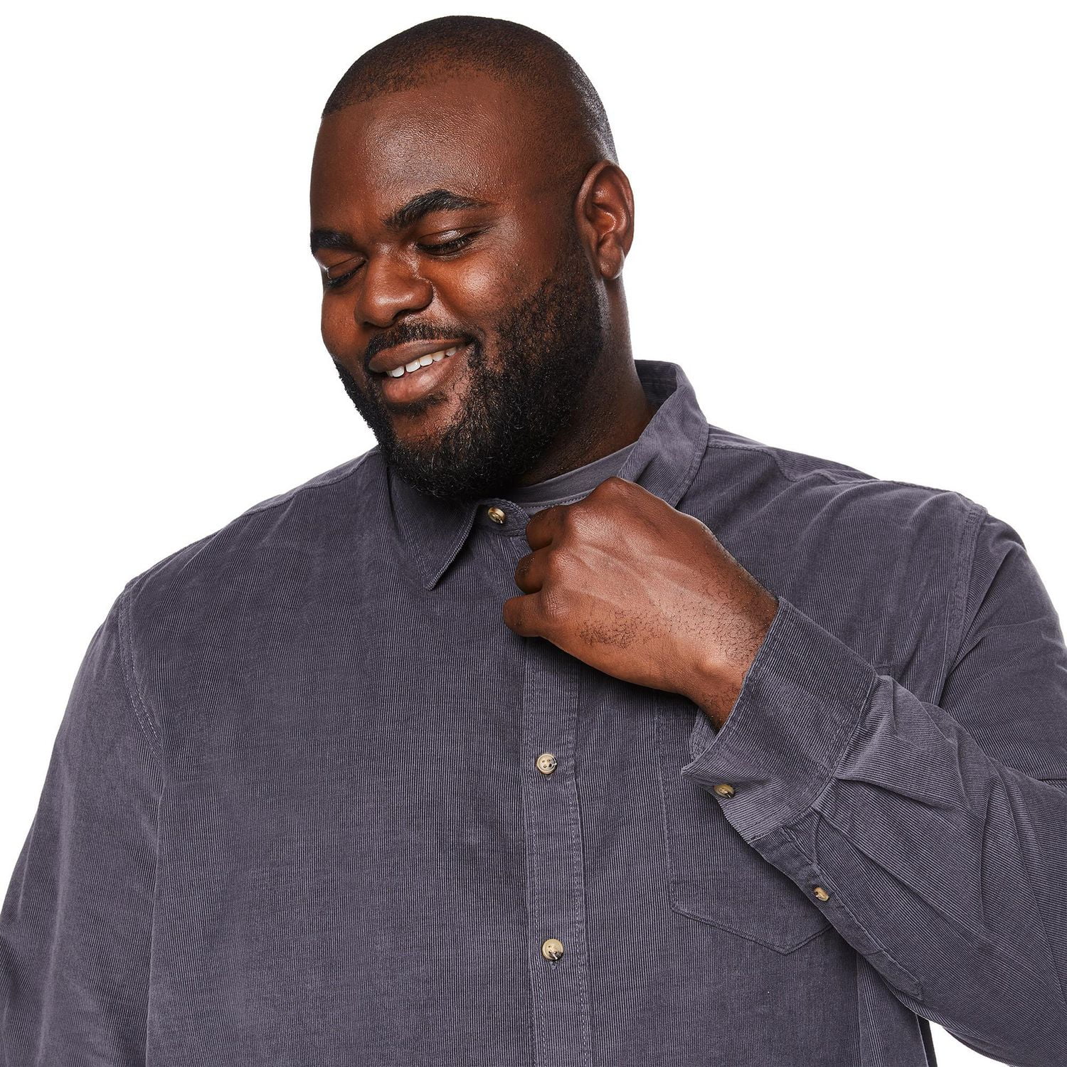 Chemise en velours côtelé George Plus pour hommes