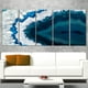 Tableau sur toile imprimée Design Art Geode Bleu Brazilien abstrait – image 1 sur 2