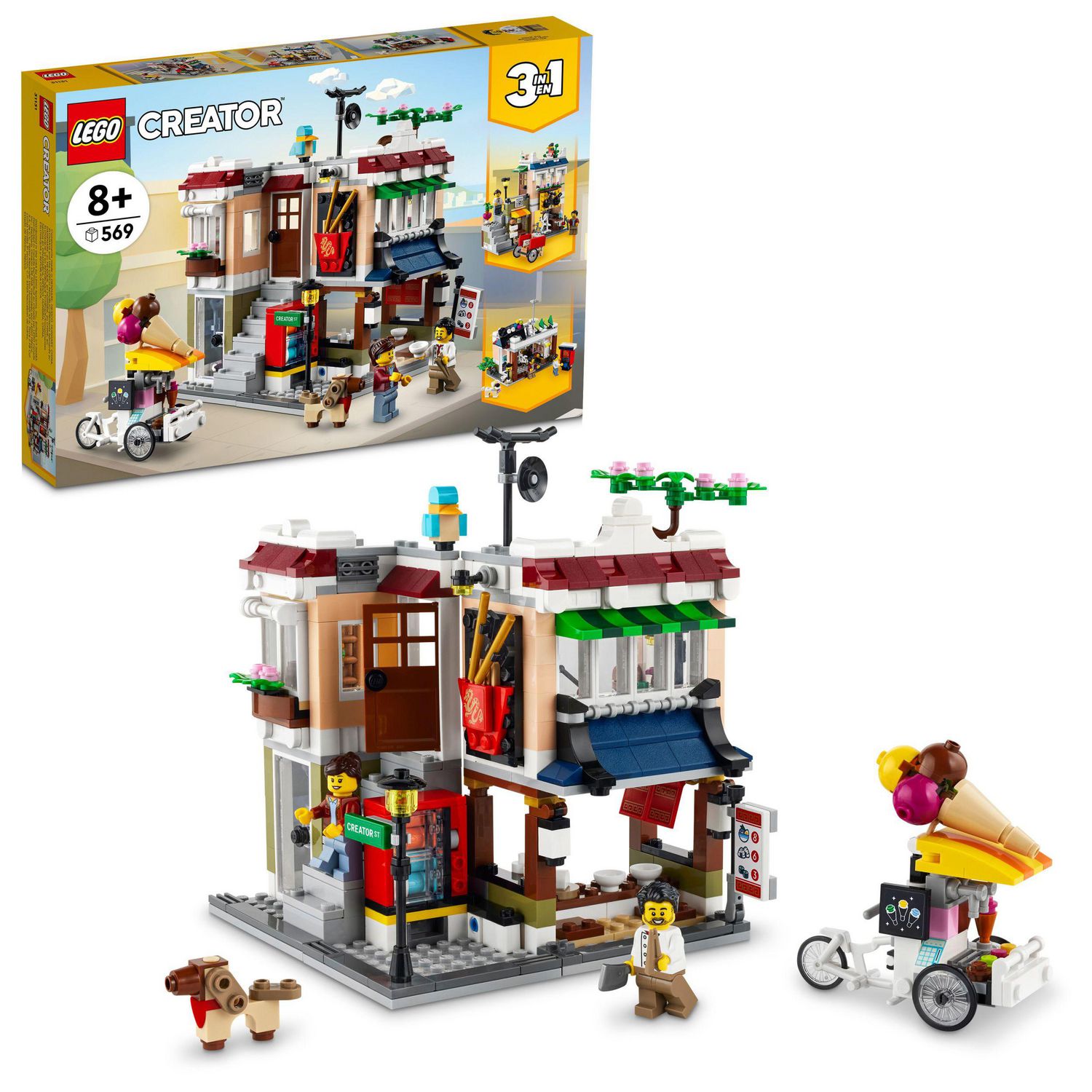 Le magasin de nouille du centre-ville Lego