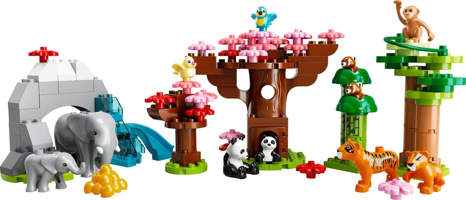 LEGO DUPLO Town Wild Animals of Asia 10974 Toy Building Kit (117