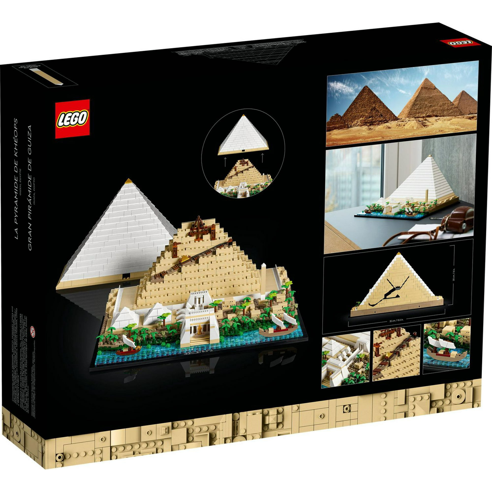 LEGO Architecture Great Pyramid of Giza Set 21058, Home Décor
