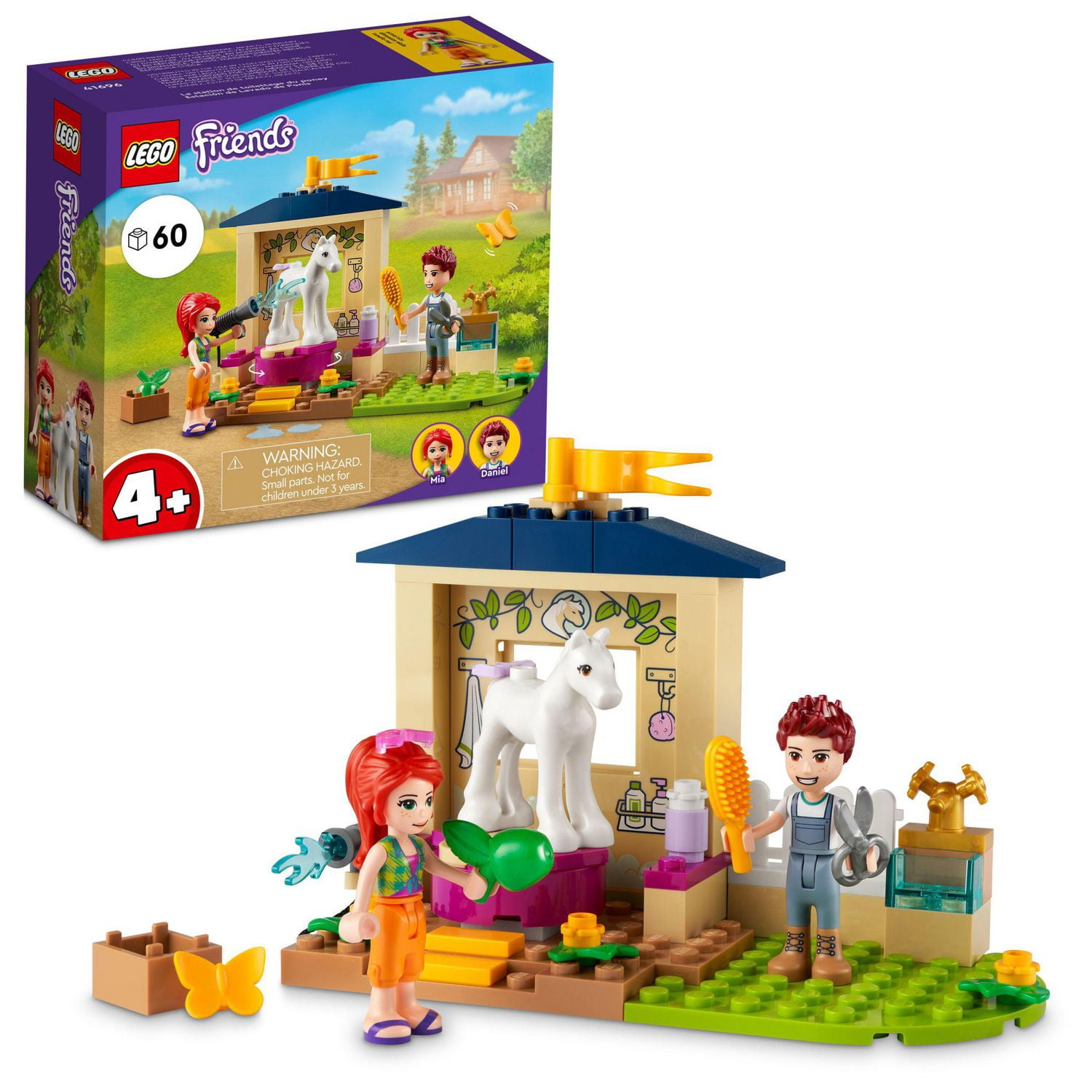 LEGO Friends Pony-Washing Stable 41696 Toy Building Kit (60 Pieces