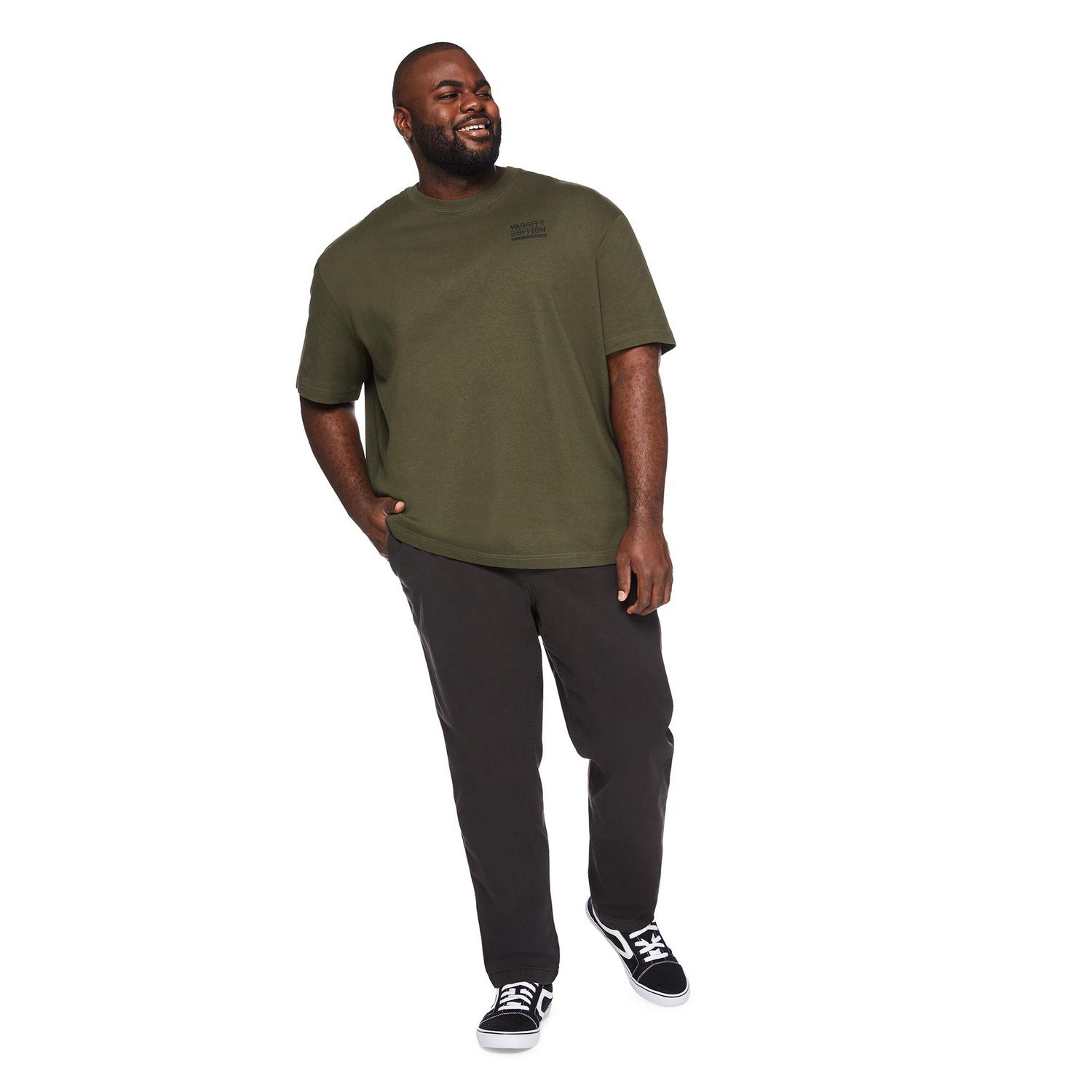 George Big Men's Slim Straight Cotton Chino Pant