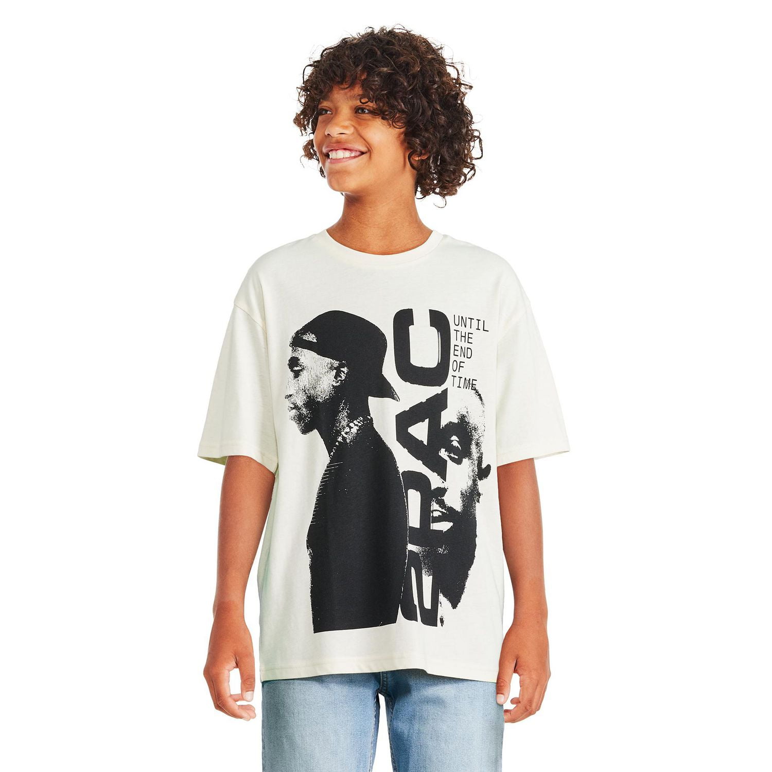 Tupac Boys' Short Sleeve Tee, Sizes XS-XL